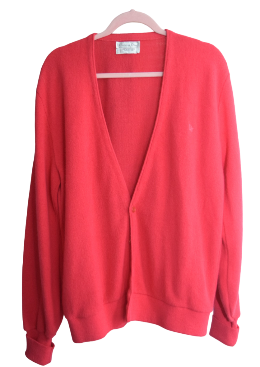 Red Dior Cardigan