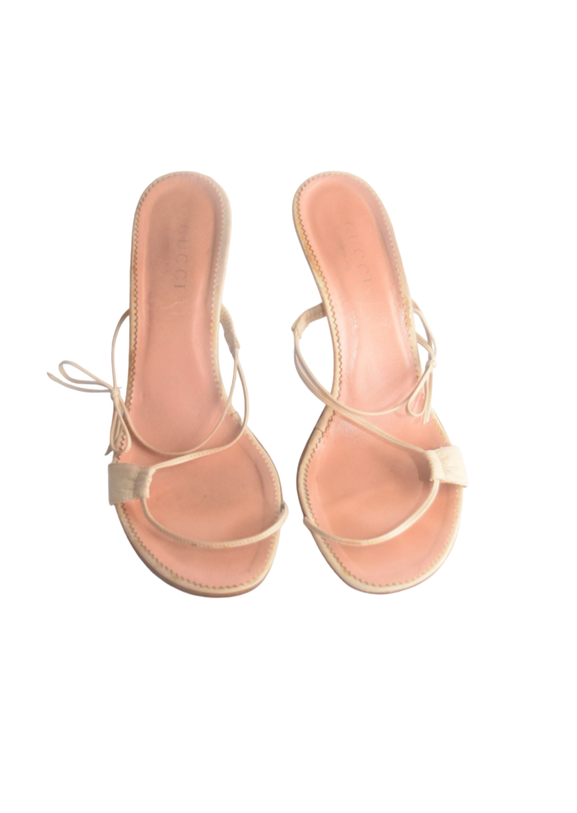 Gucci Nude Strappy Heels