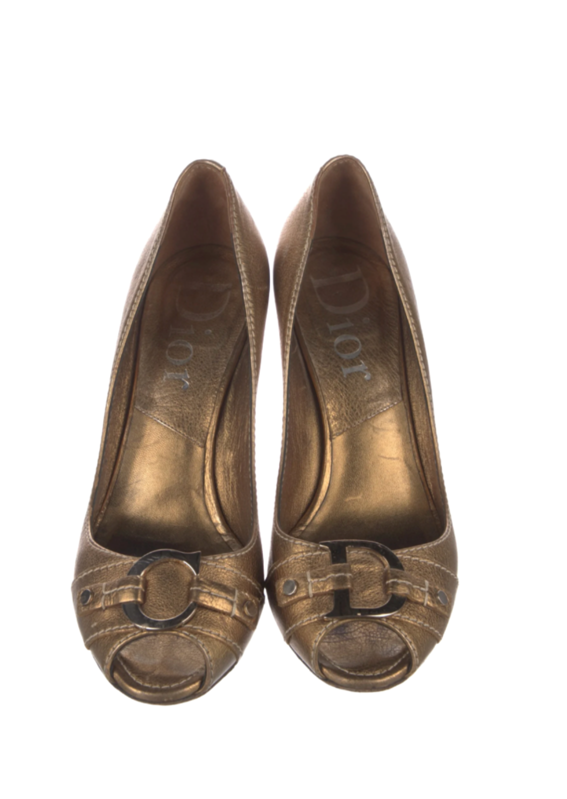 Christian Dior Metallic Leather Pumps