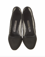 Manolo Blahnik Net Accent Pumps