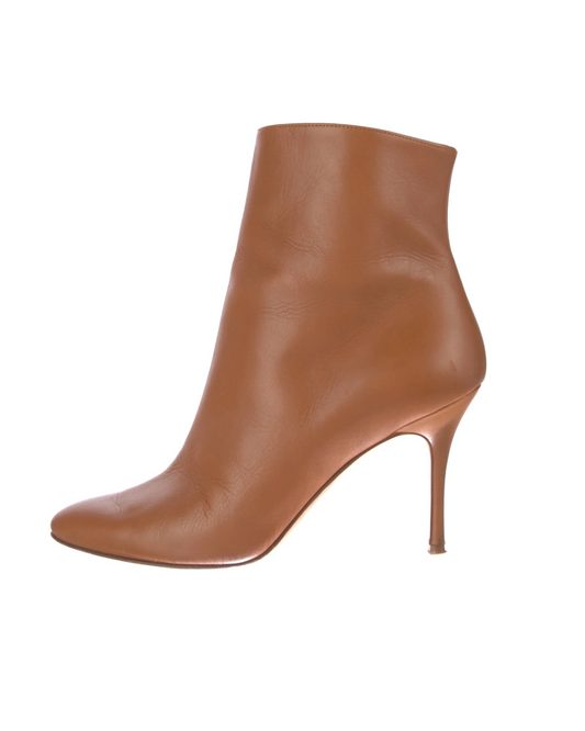 Manolo Blahnik Brown Leather Boots