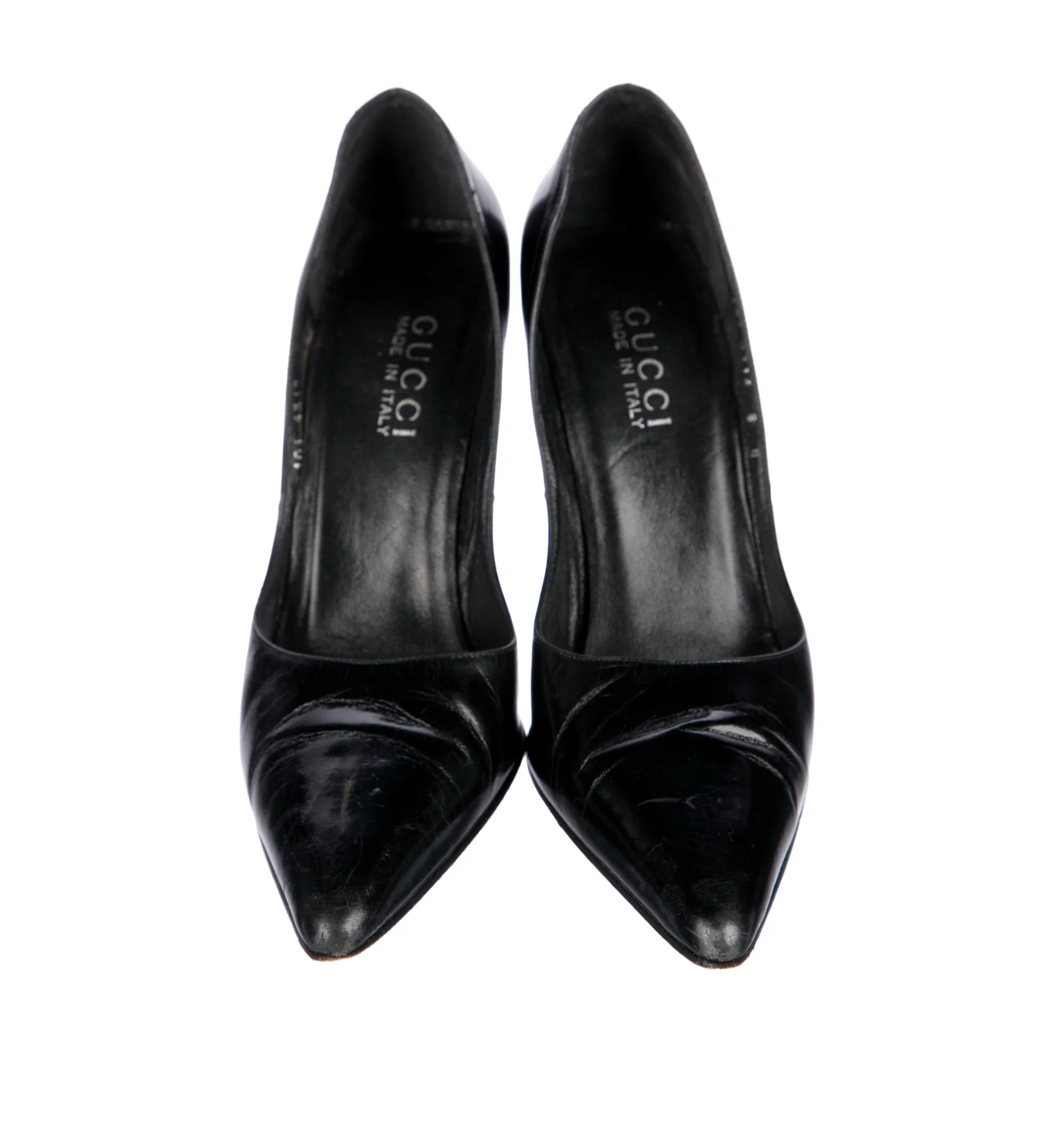 Gucci Leather D'Orsay Steel Heel Pumps