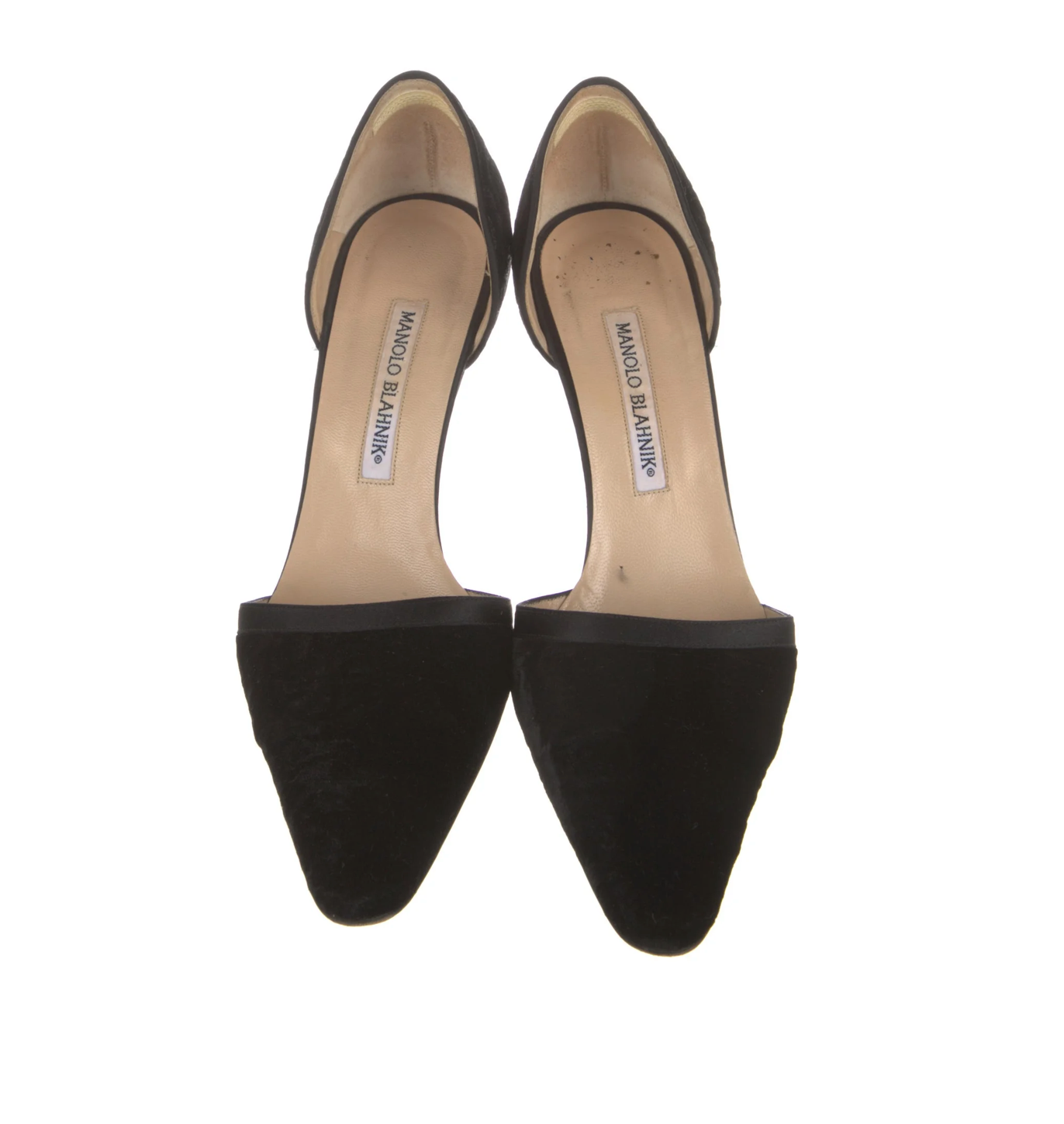 Manolo Blahnik Velvet D'Orsay Pumps