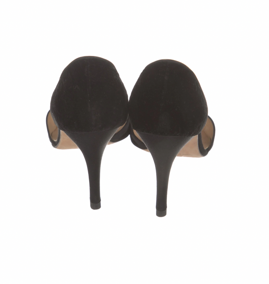 Manolo Blahnik Velvet D'Orsay Pumps