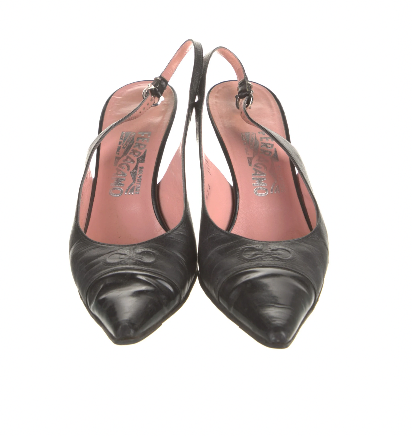 Salvatore Ferragamo Leather Slingback Pumps