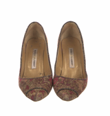 Manolo Blahnik Printed Pumps