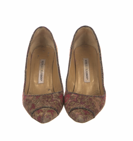 Manolo Blahnik Printed Pumps