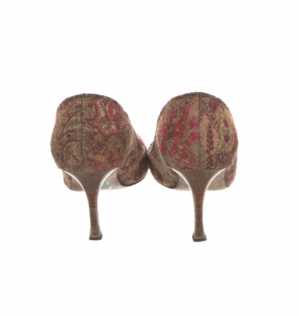 Manolo Blahnik Printed Pumps