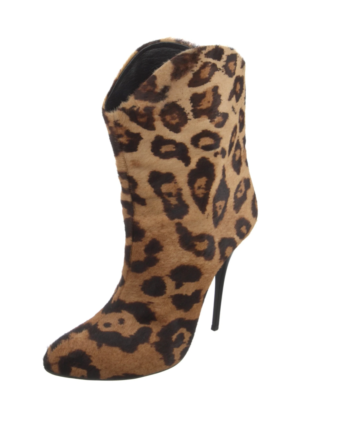 Salvatore Ferragamo Ponyhair Animal Print Boots