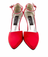 Stuart Weitzman Red Crystal Embellishments Pumps