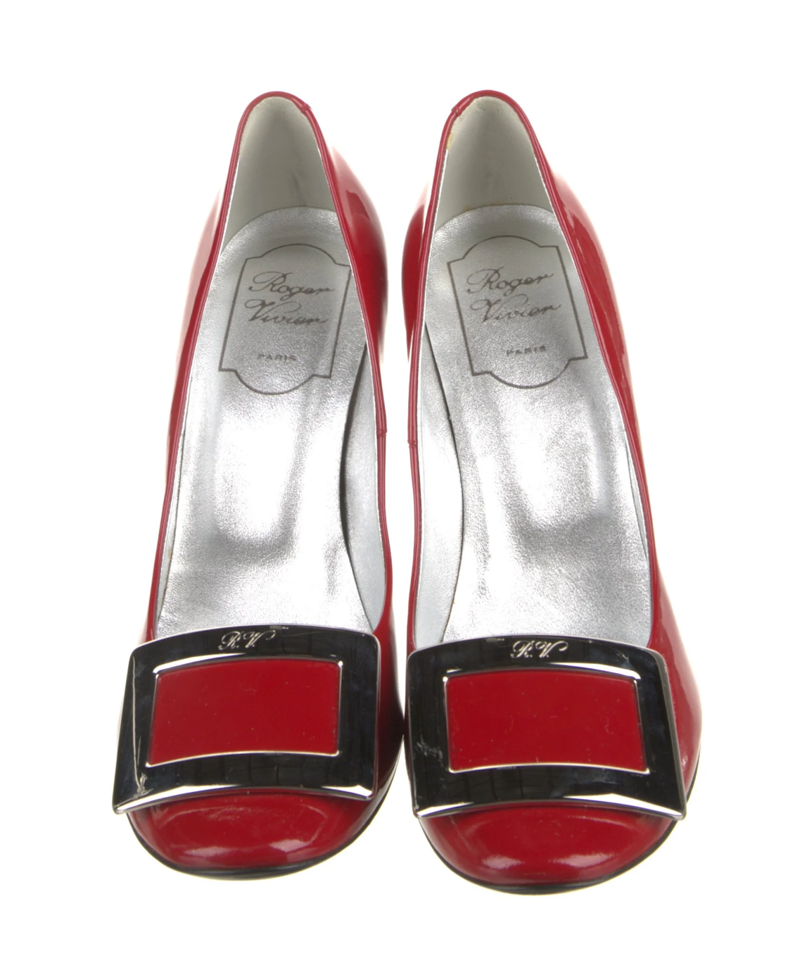 Roger Vivier Red Patent Leather Pumps