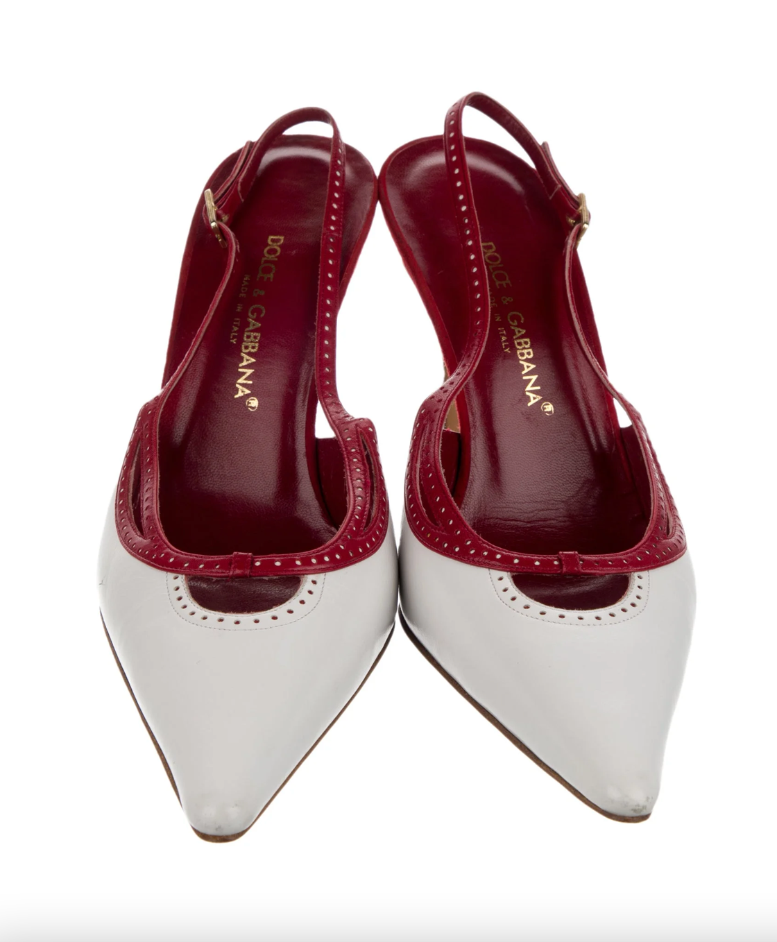 Dolce & Gabbana Colorblock Slingback Pumps