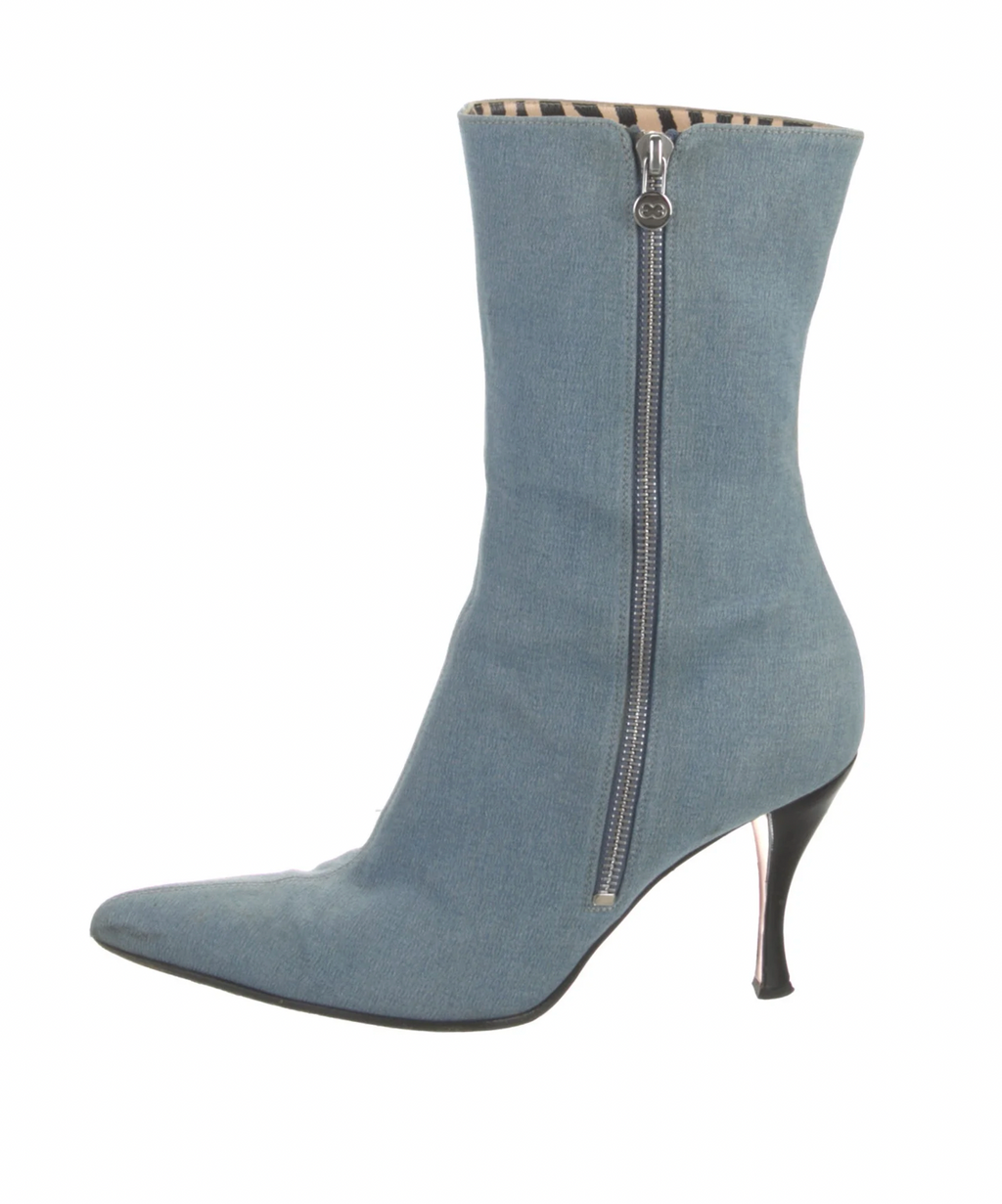 Escada Denim Boots