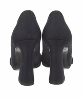 Prada Navy Canvas Pumps