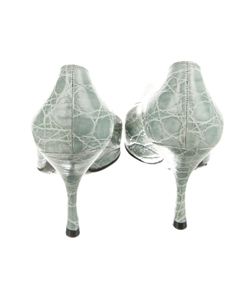 Dolce & Gabbana Seafoam Leather Pumps