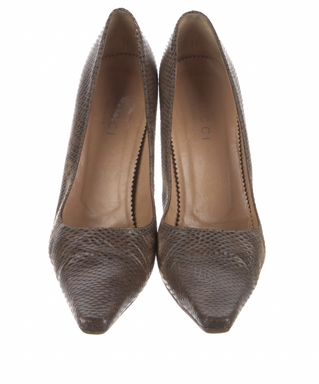 Gucci Karung Animal Print Pumps