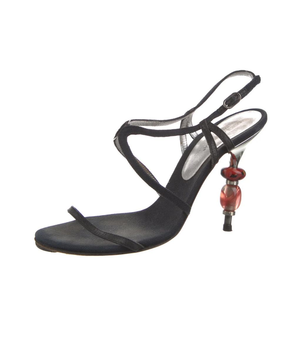 Dolce & Gabbana Beaded Heel Sandals