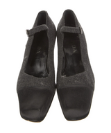 Prada Tweed Mary Janes