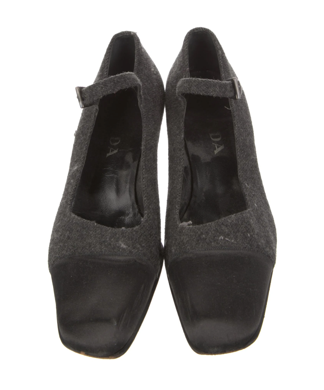 Prada Tweed Mary Janes