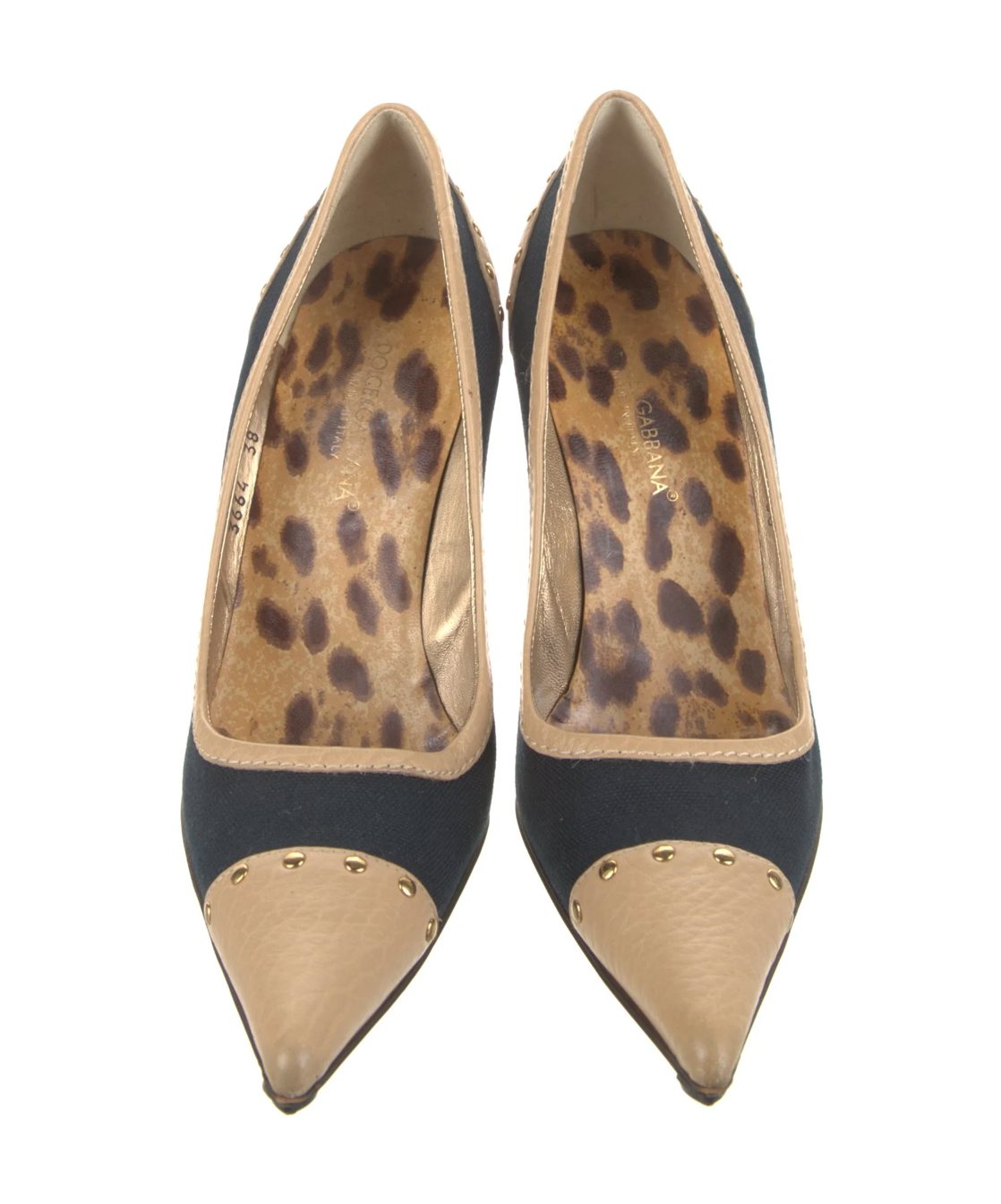 Dolce & Gabbana Canvas and Leather Heels