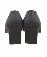 Fendi Satin Crystal Logo Embellished Heels