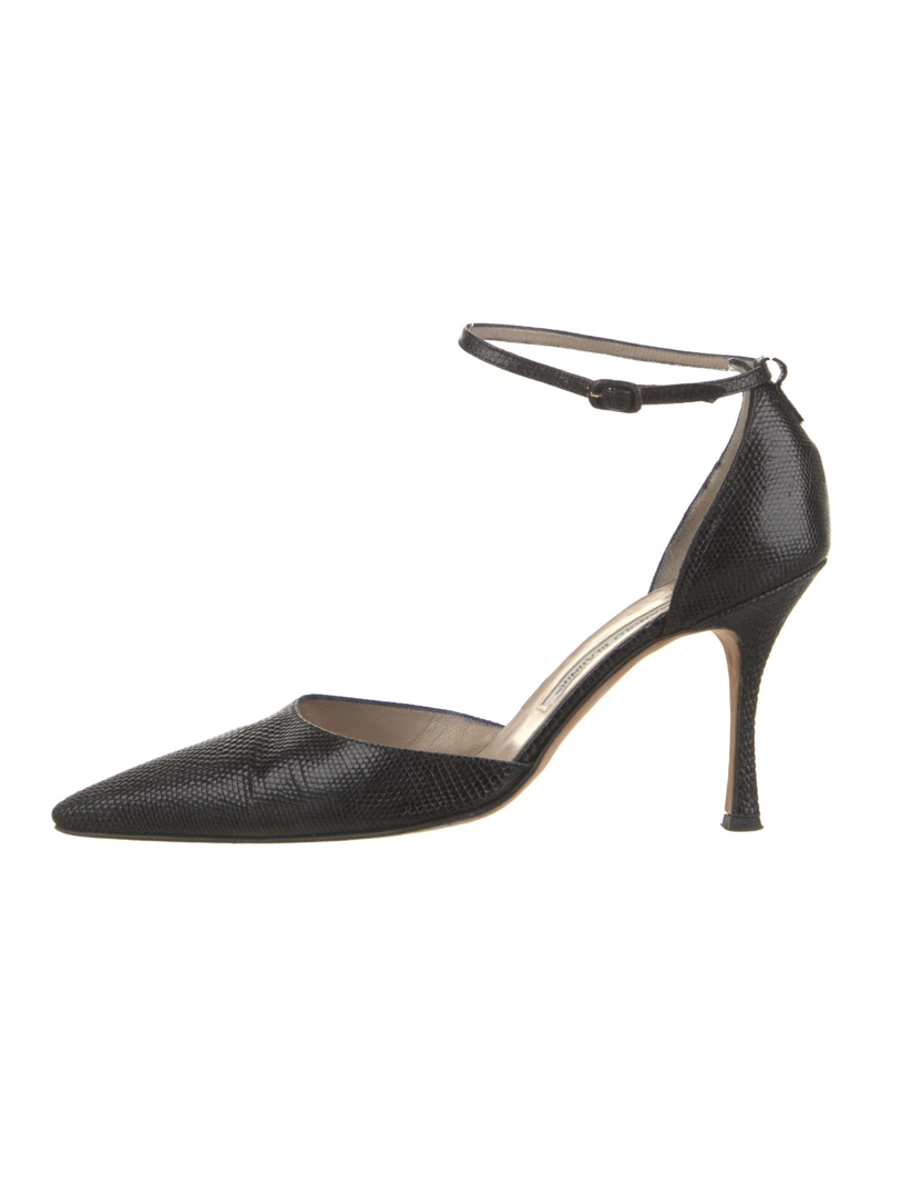 Manolo Blahnik Crocodile Pumps