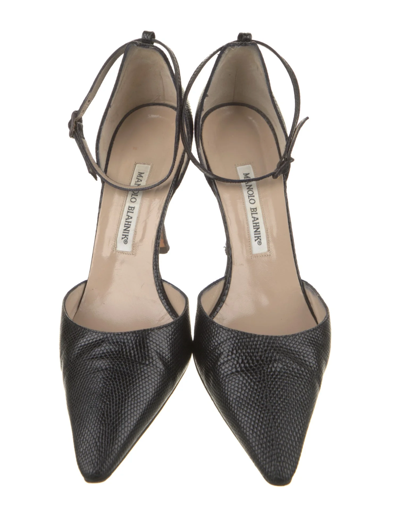 Manolo Blahnik Crocodile Pumps
