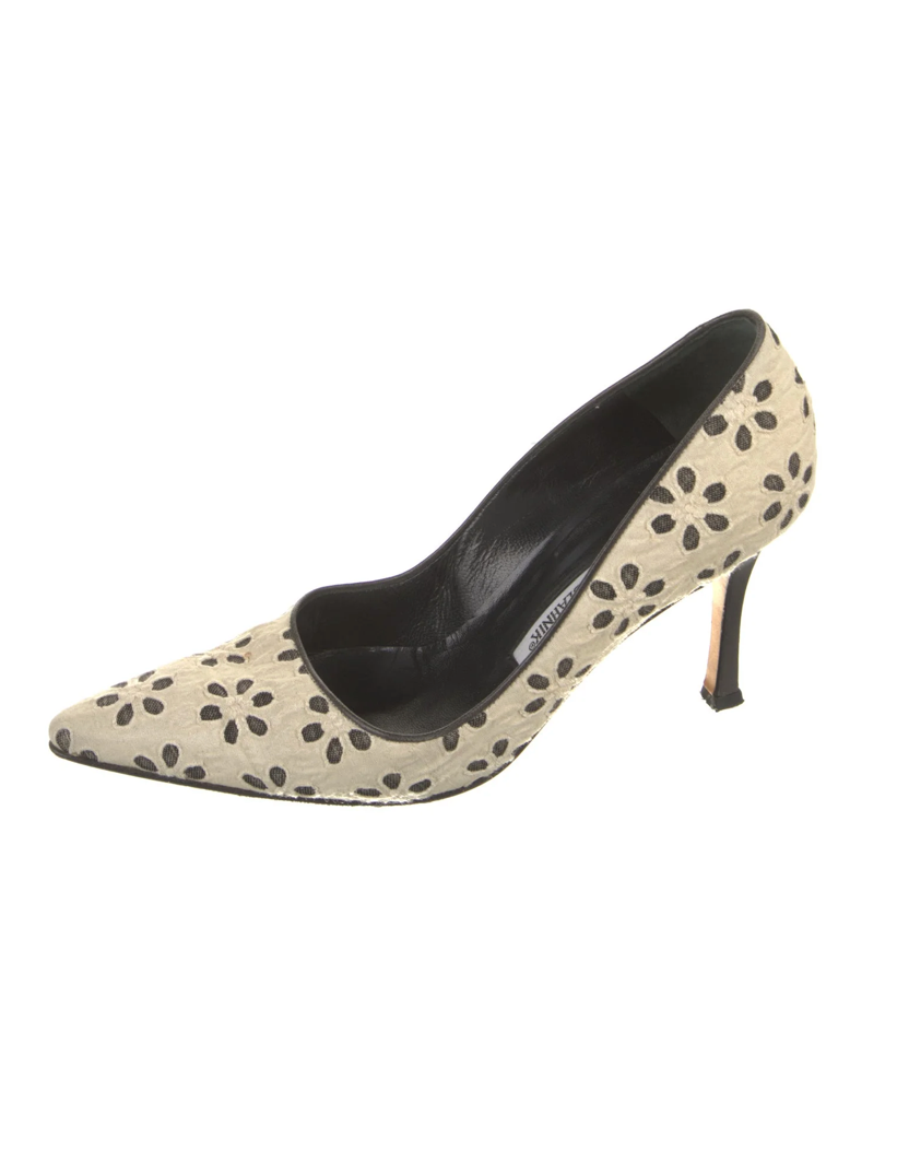 Manolo Blahnik Eyelet Pumps
