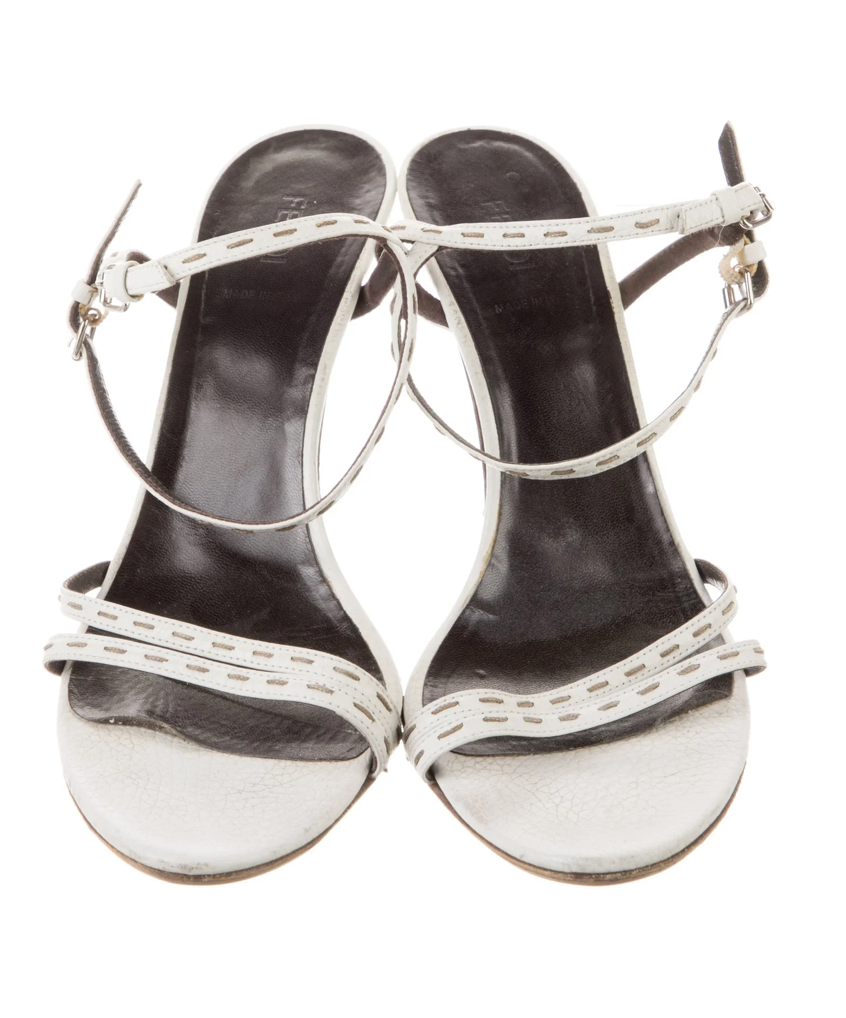 Fendi Leather Slingbacks
