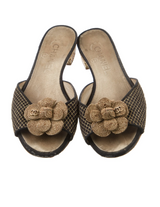 Chanel Floral Sandals