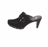 Stuart Weitzman Suede Studded Mules