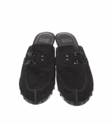 Stuart Weitzman Suede Studded Mules
