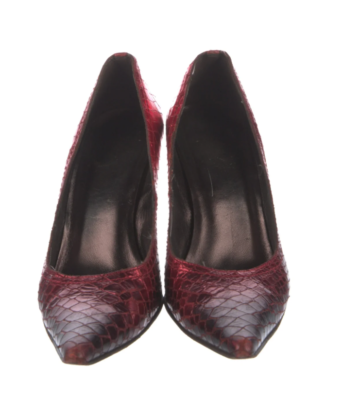 Donald Pliner Red Leather Pumps