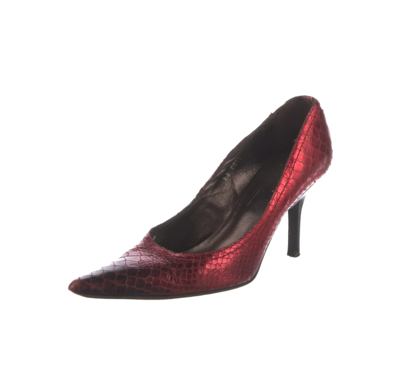 Donald Pliner Red Leather Pumps