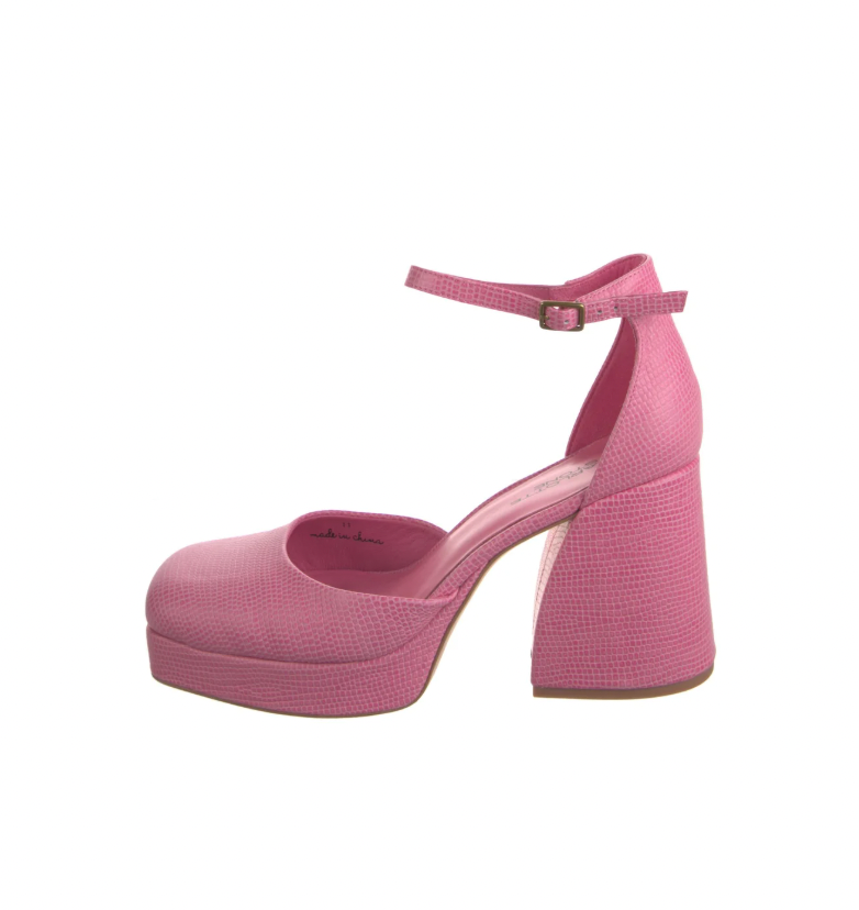 Charlotte Stone Pink Platform Pumps