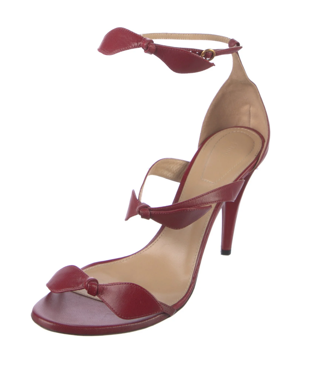 Chloé Leather Bow Accents Sandals