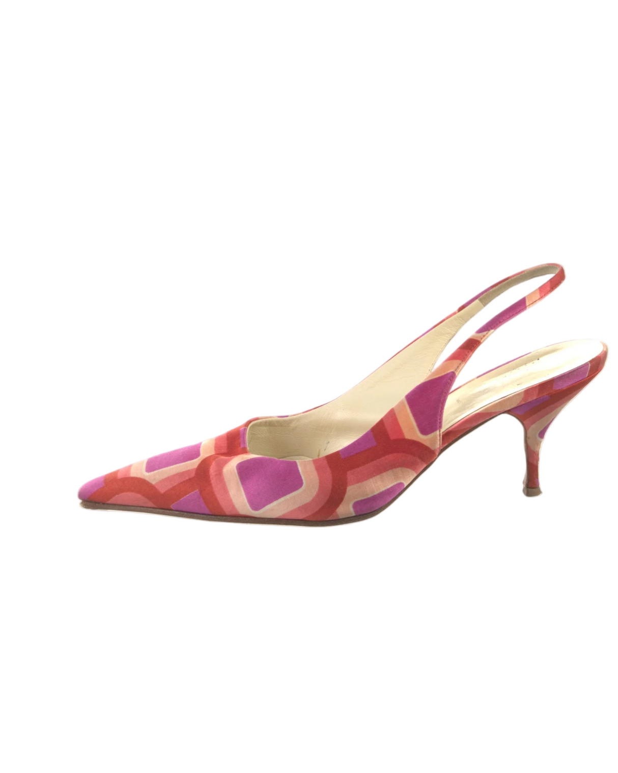 Prada Printed Slingback Pump, EU 39.5