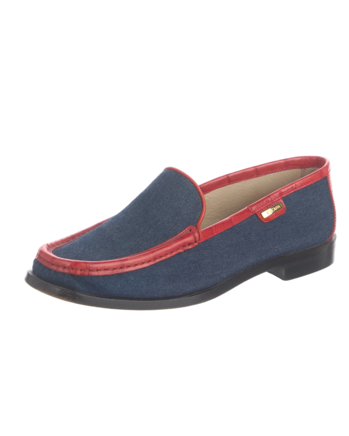 Escada Denim Loafers