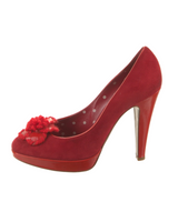 Moschino Suede Leather Trim Pumps, EU 38.5