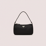 #65 Prada Hand Nylon Black Silver
