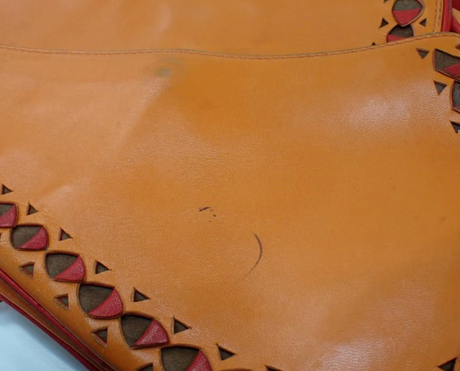 Rare John Galliano Dior Laser Cut Leather Saddle Bag