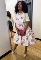 floral apron dress