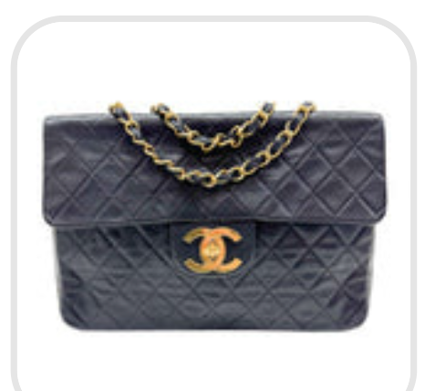Maxi Classic Flap Black Leather Shoulder Bag
