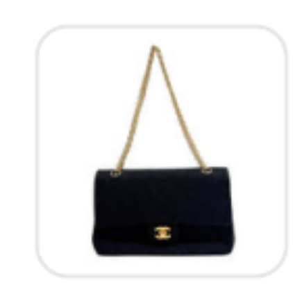 Classic Double Flap Matelasse Black Cotton Shoulder Bag