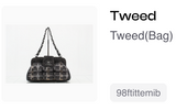 Tweed clasp one- Shoulder bag sticker Series 10
