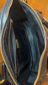 Miu Miu Black Leather Shine Vitello Bag