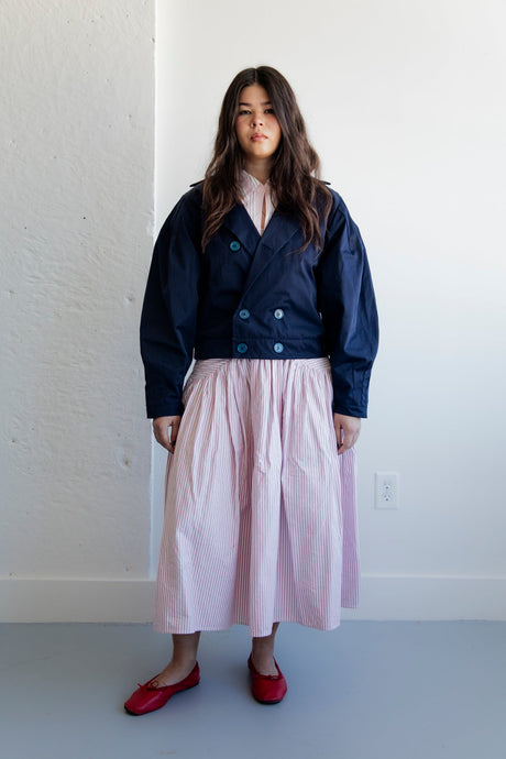 Navy double breasted jacket