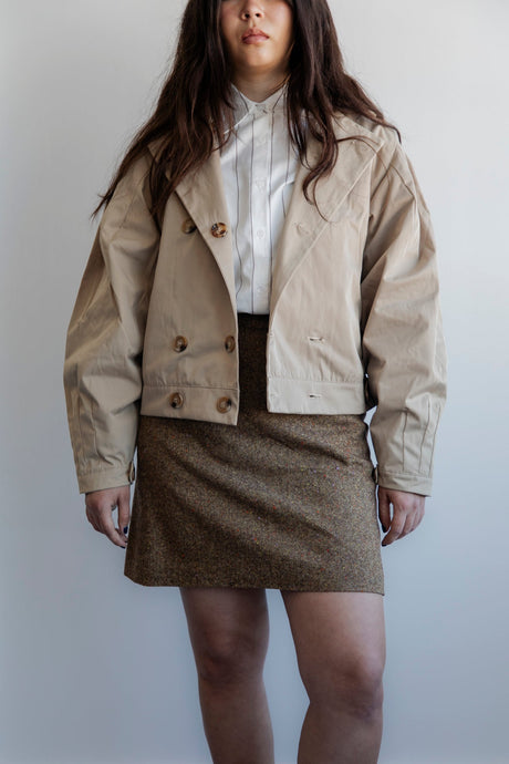 Khaki double breasted jacket