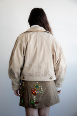 Khaki double breasted jacket