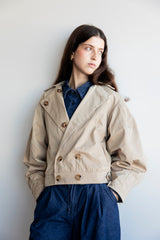 Khaki double breasted jacket